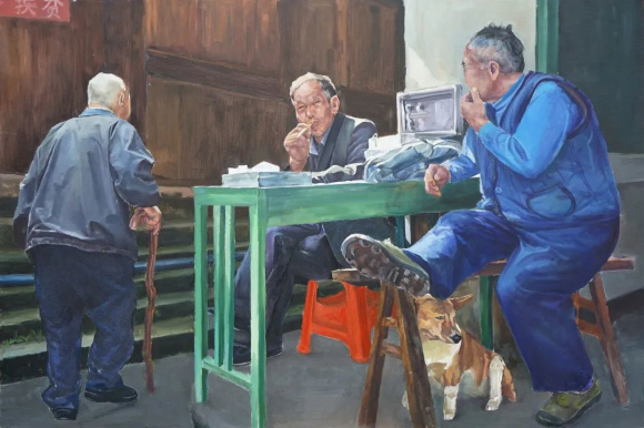 文秀家庭 《一起居家的日子》 100×150cm