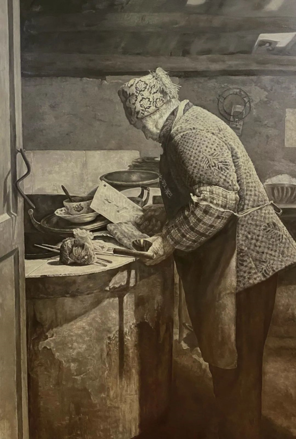 杜伍锐家庭 《光阴·老家》 110×160cm
