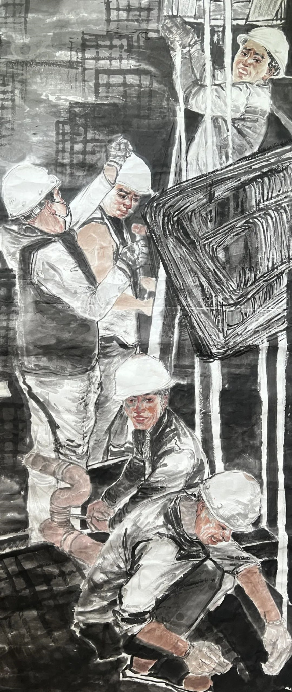 任佳佳家庭 《家园建设者》 88×189cm